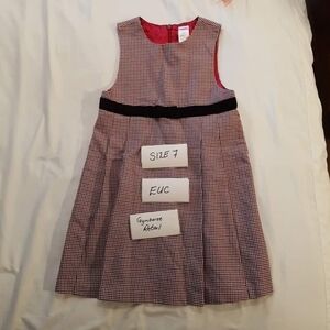 Gymboree houndstooth dress lined size 7